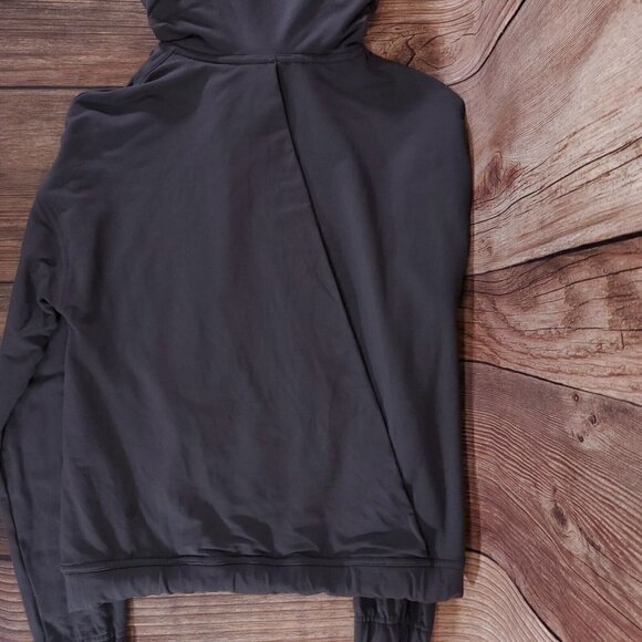 Lululemon Womens Size 4 Twisted & Tucked Pullover Dark Shadow Hooded W3AVHS - Picture 3 of 13